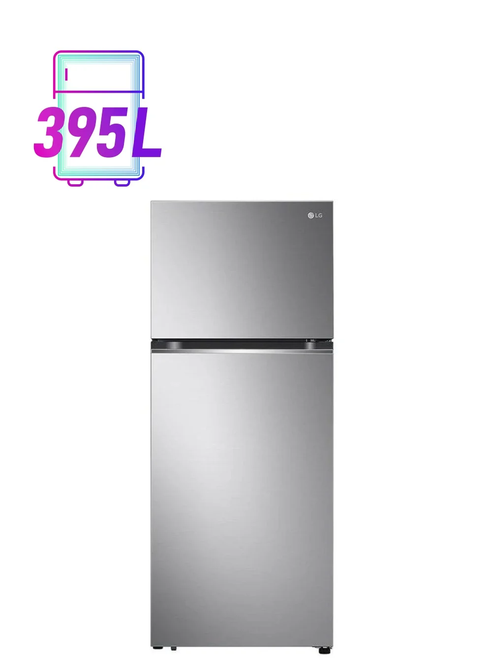 Premium Smart Inverter Top Freezer Refrigerator with Multi Air Flow and Door Cooling Technology (Platinum Silver, 395L) 5wcug