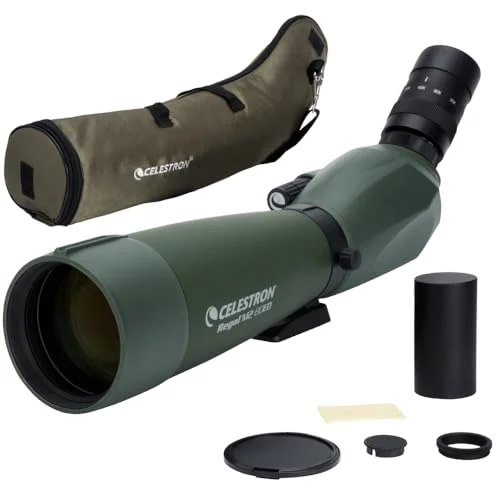 Premium ED Glass Spotting Scope with 20-60x Zoom Eyepiece and BaK4 Prism for Birding and Outdoor Observation (80mm Objective Lens) omib4