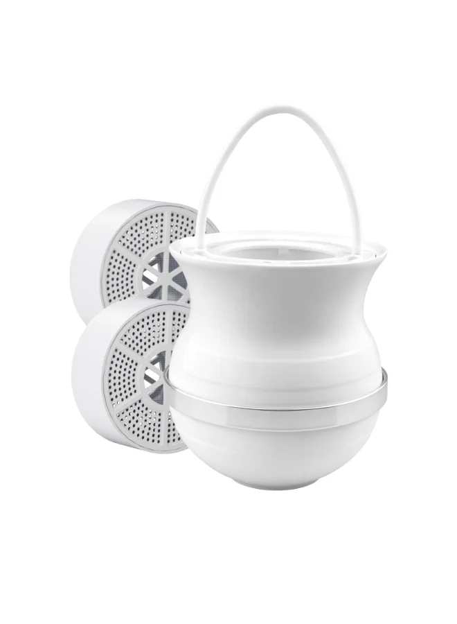FEELSO 10-Stage Bath Water Purifier Filter with 2 Replacement Cartridges (White, 9463 Liters) vgj16