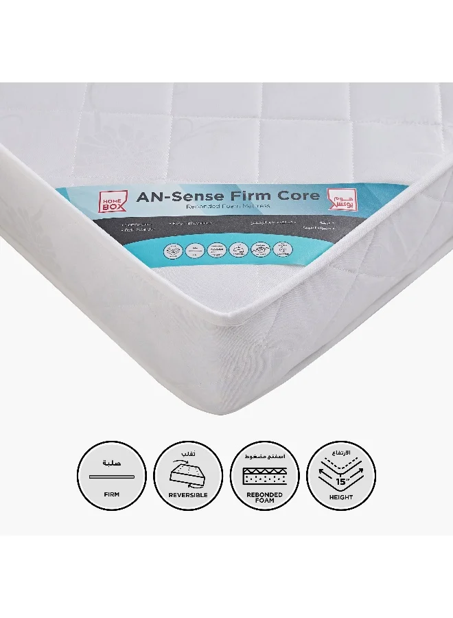 Home Box Luno Sense Firm Core Rebonded Foam Single Mattress (90x190x15 cm) eqezg