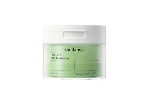Biodance Sea Kelp Gel Toner Pads for Sensitive Skin Oil Control and Refreshing Blemish Care (60 Pads, 140g) t0gqb