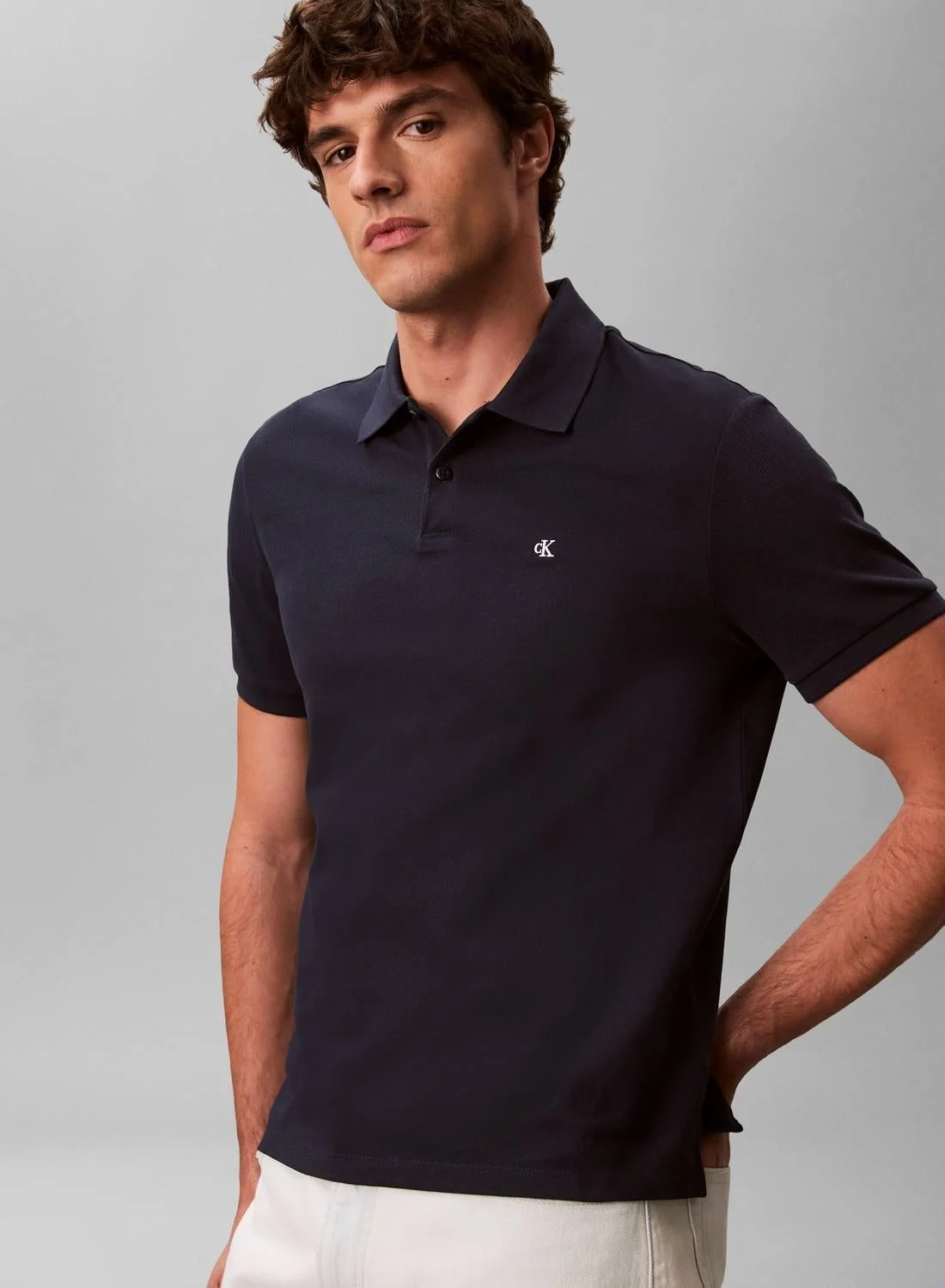 Premium Cotton Piqu¨¦ Polo Shirt Breathable Short Sleeve Casual Top for Men (Solid, Large) gneqv