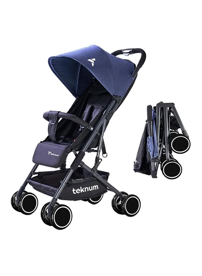 TEKNUM Yoga Lite Stroller Compact Foldable Design for Travel (Blue, 15 kg Capacity) imz21