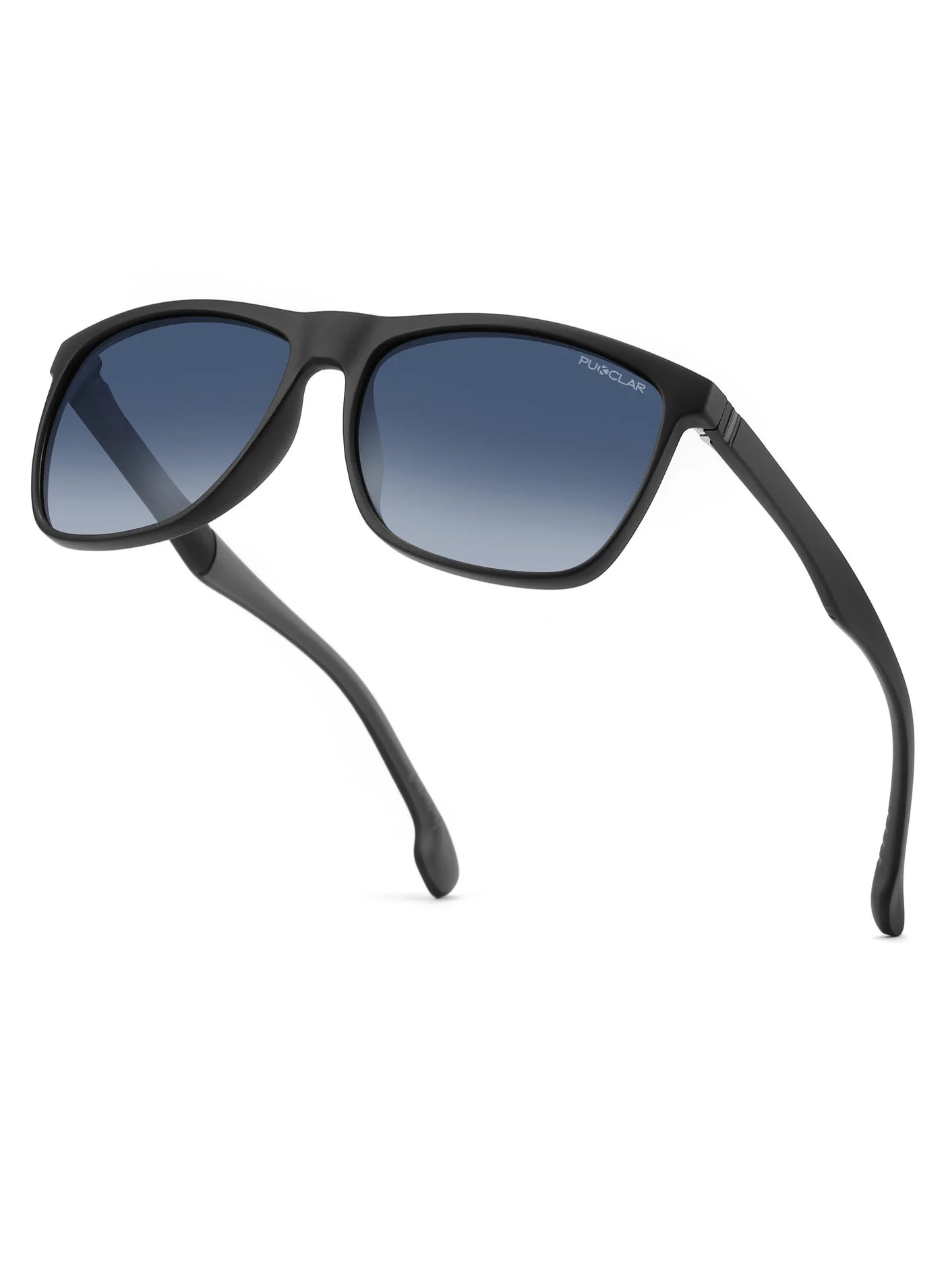 Premium Polarized Sunglasses for Men Lightweight TR90 Frame UV400 Protection Spring Hinges (Black, One Size) ogrds