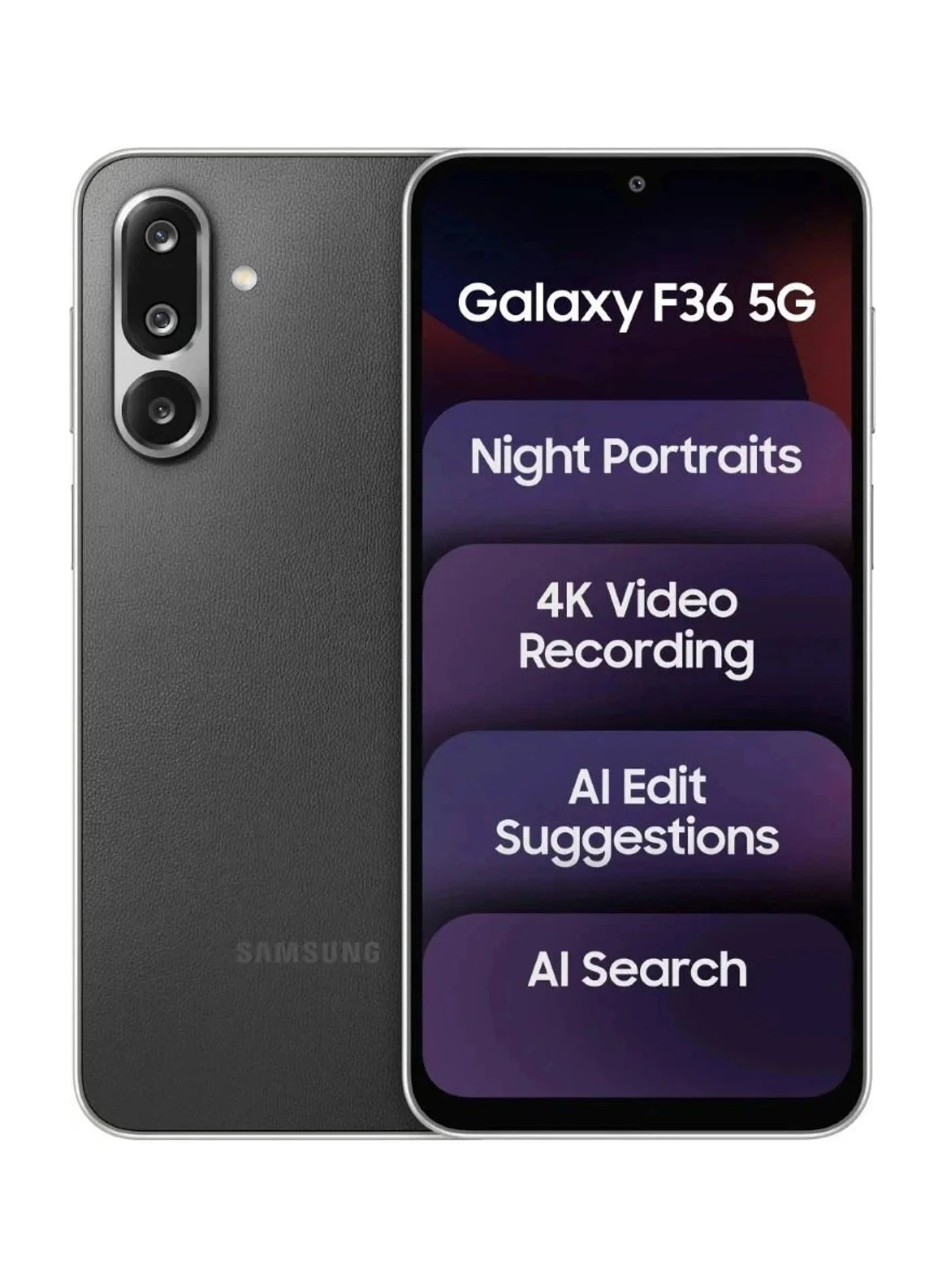 Ultra-HD F36 5G Smartphone (Black, 6GB RAM, 128GB Storage) High-Resolution 50MP Camera Slim Design (6.7 Inch) 3sws7