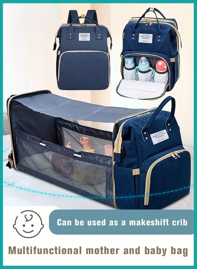 HOOKOR Diaper Bag Backpack with Changing Station Premium 900D Oxford Large Capacity Travel Organizer (Unisex, 40cm x 30cm x 20cm) fihl1