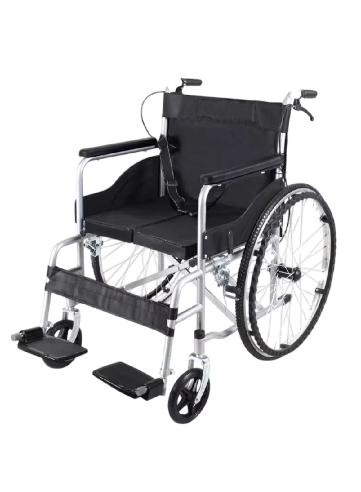Huitich Lightweight Foldable Manual Wheelchair with Large Wheels (Premium Mobility Aid for Adults) 5e47u
