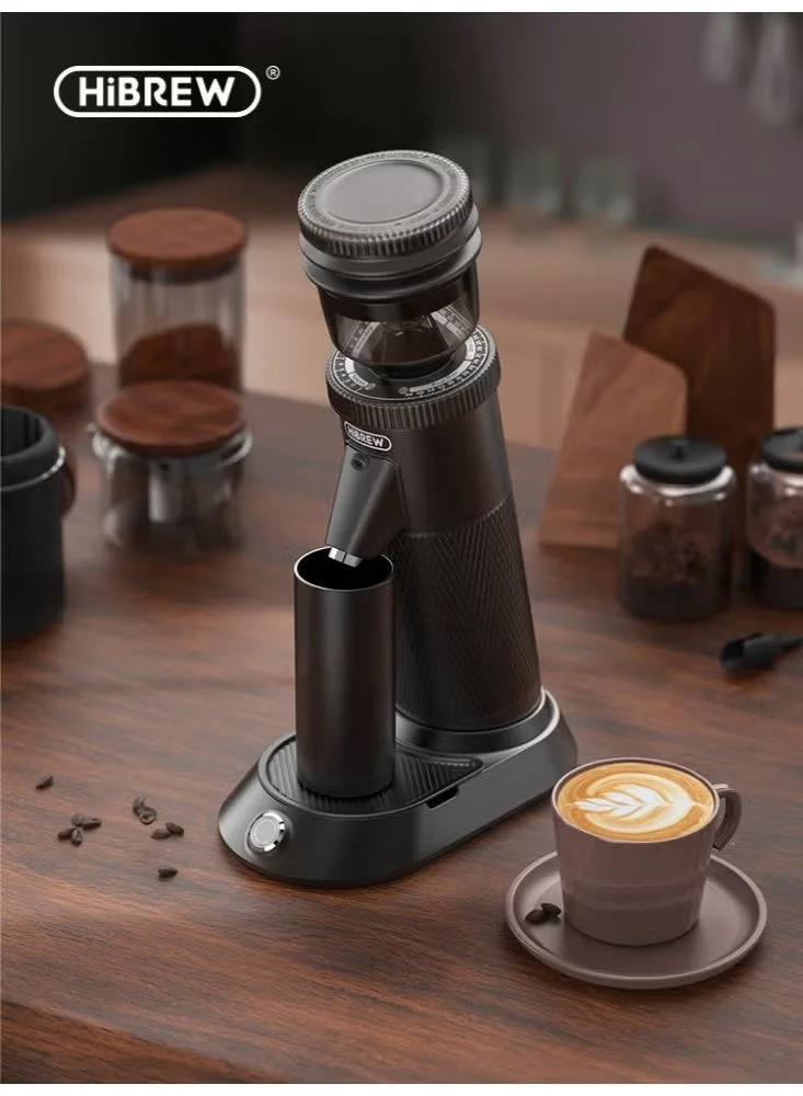 Premium Electric Coffee Grinder with 48mm Conical Burr Compact Portable Bean Mill for Espresso and Turkish Coffee (Aluminium Alloy, 180W) t3v8g