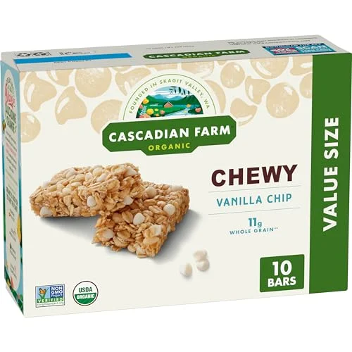 Cascadian Farm Organic Vanilla Chip Chewy Granola Bars (10 Bars, 348 g) hyxca