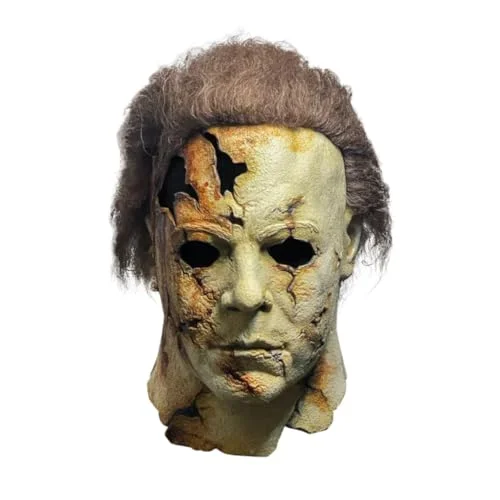 Premium Horror Movie Character Mask Realistic Latex Prop for Halloween Parties (Adult, One Size) 0nal2