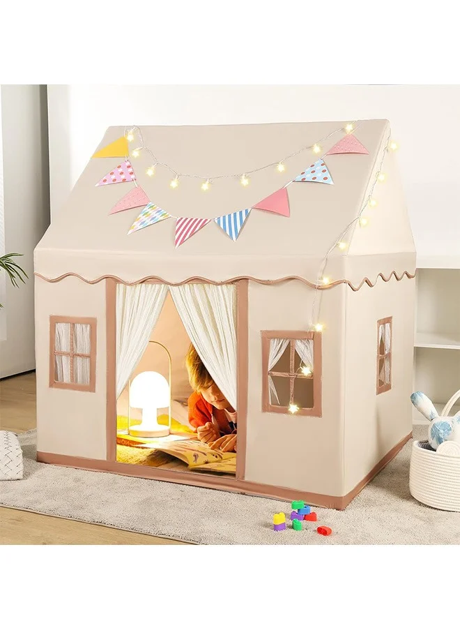 Premium Kids Play Tent Indoor Outdoor Castle Playhouse for Boys and Girls (Large, 130cm x 100cm) z2k8x