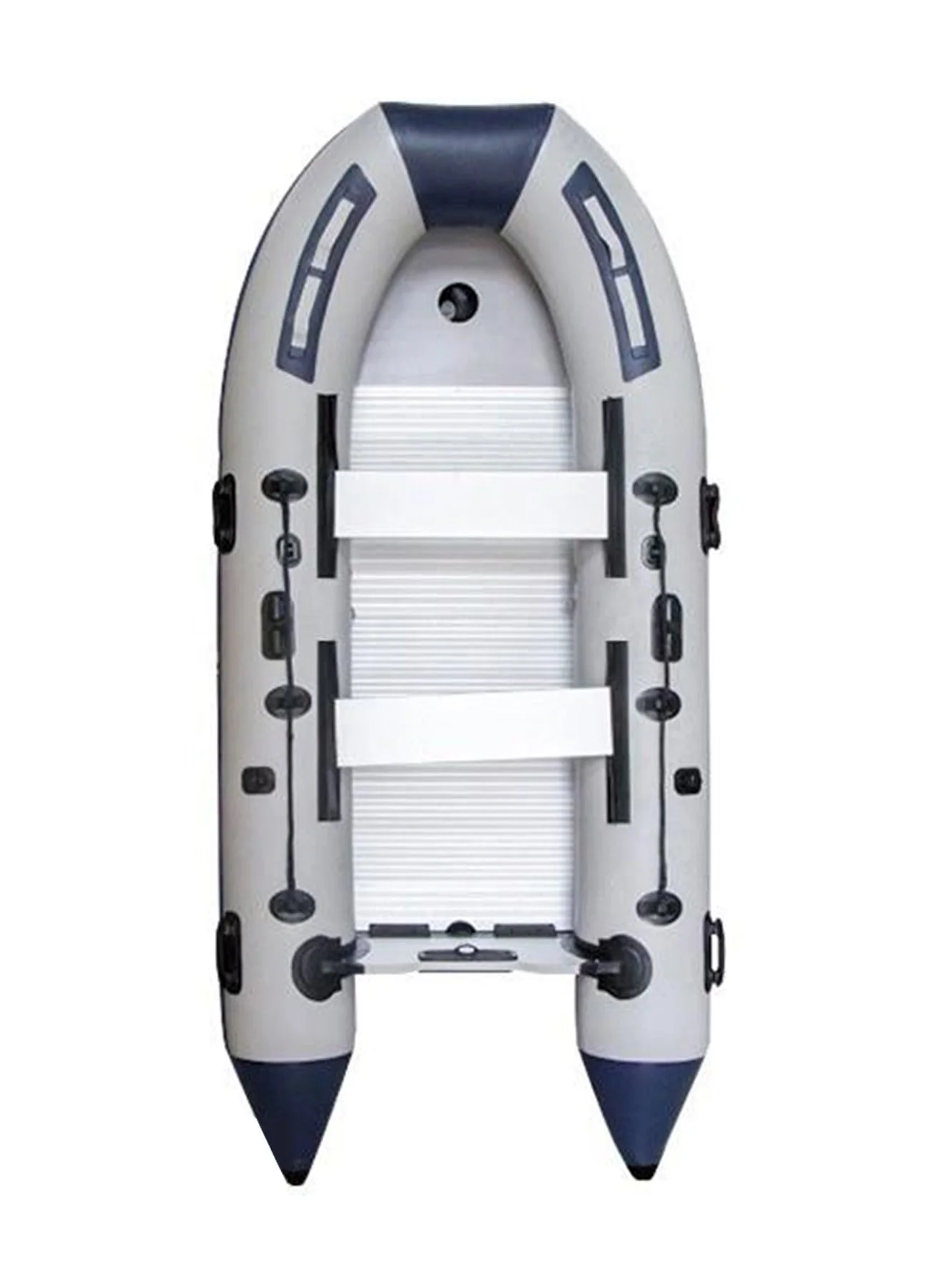 LIMOS Inflatable Boat Raft Set with 2 Aluminum Oars for Fishing and Recreational Water Sports (2-Person Capacity) utk91