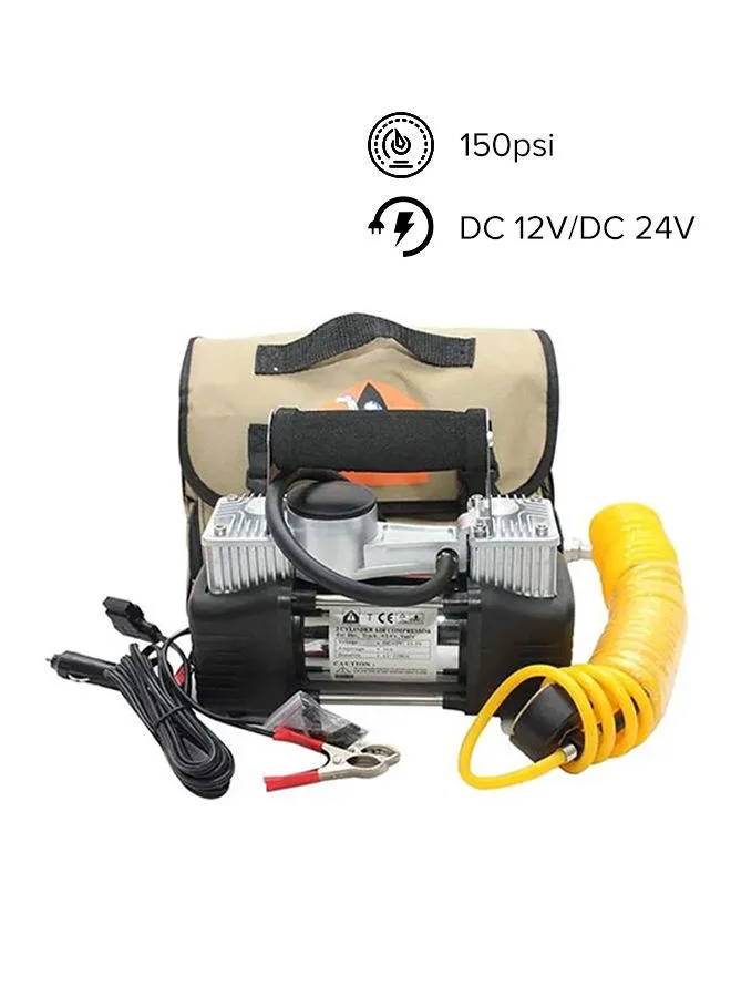 Pyramid Piston Air Compressor 60W High-Efficiency Portable Inflator for Automotive and Home Use (60W) hbvkw
