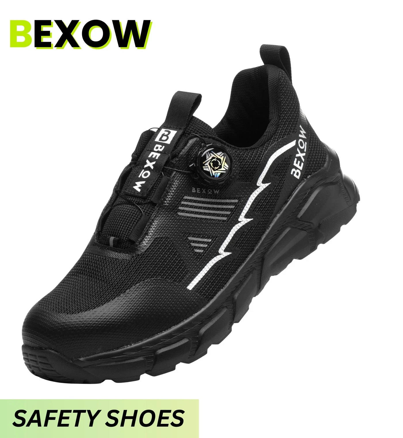 BEXOW Premium Steel Toe Safety Shoes Lightweight Breathable Work Sneakers with Kevlar Midsole for Men and Women dq8xf