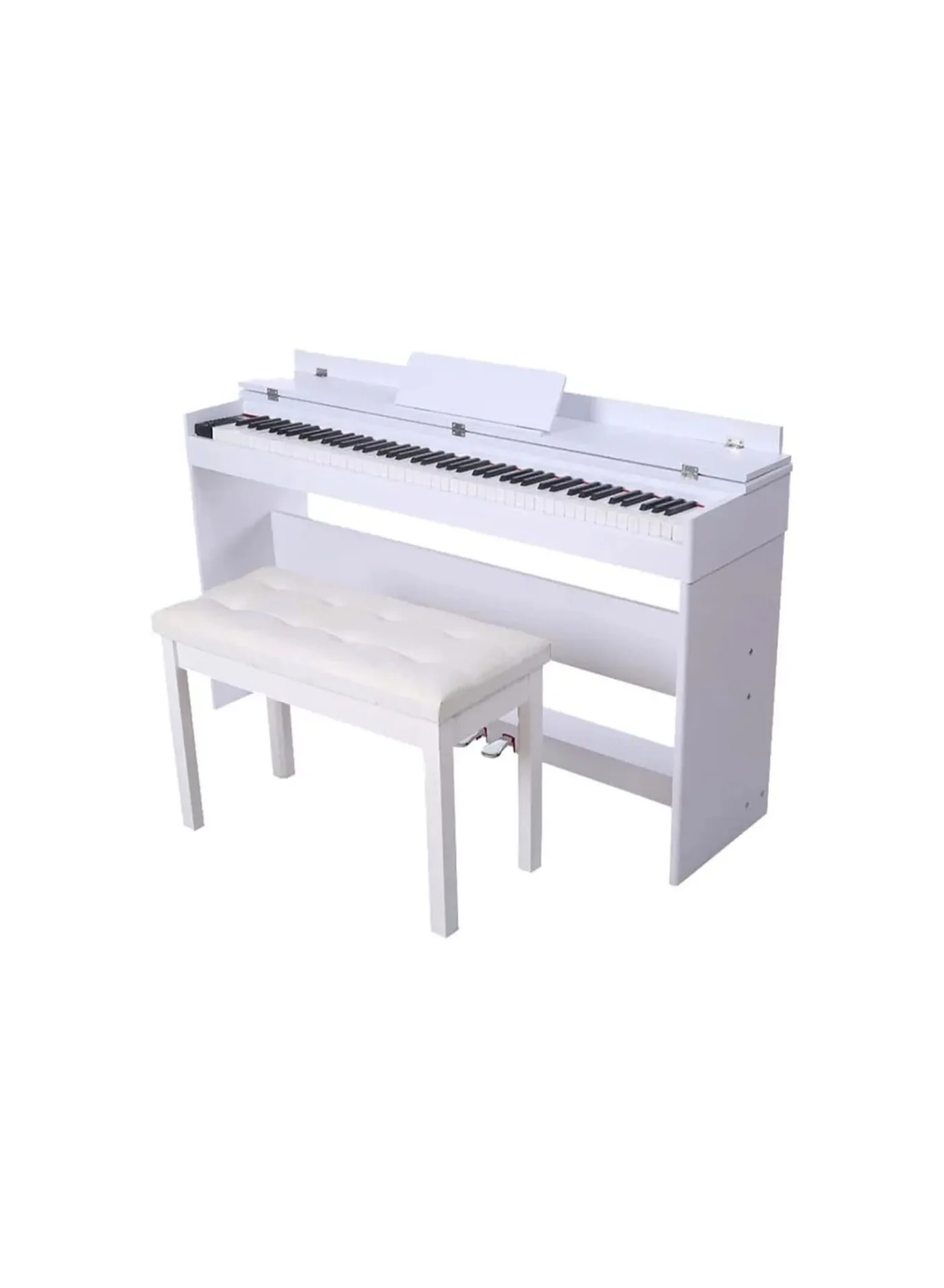 Megarya 88-Key Weighted Digital Piano Professional Electric Keyboard (Matte White, Full Size) xsyjy