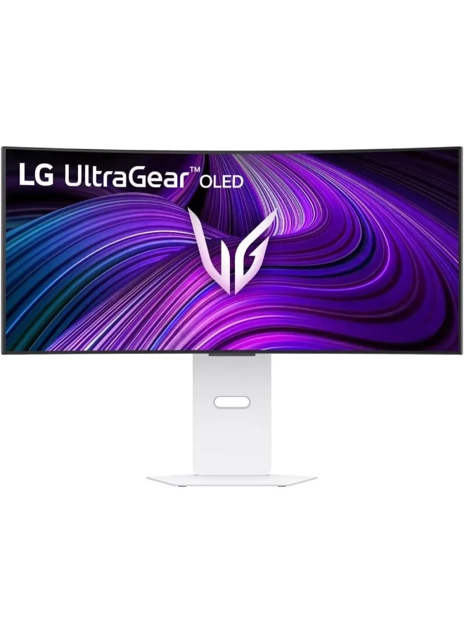Ultra-HD 34-inch Curved OLED Gaming Monitor WQHD 240Hz 0.03ms Response Time HDR10 Premium Display (White, 86 cm) ik4u2