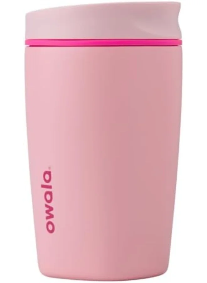 SmoothSip Insulated Stainless Steel Travel Tumbler (Pink, 355 mL) Premium Reusable Coffee Cup for Hot and Iced Beverages rlobi