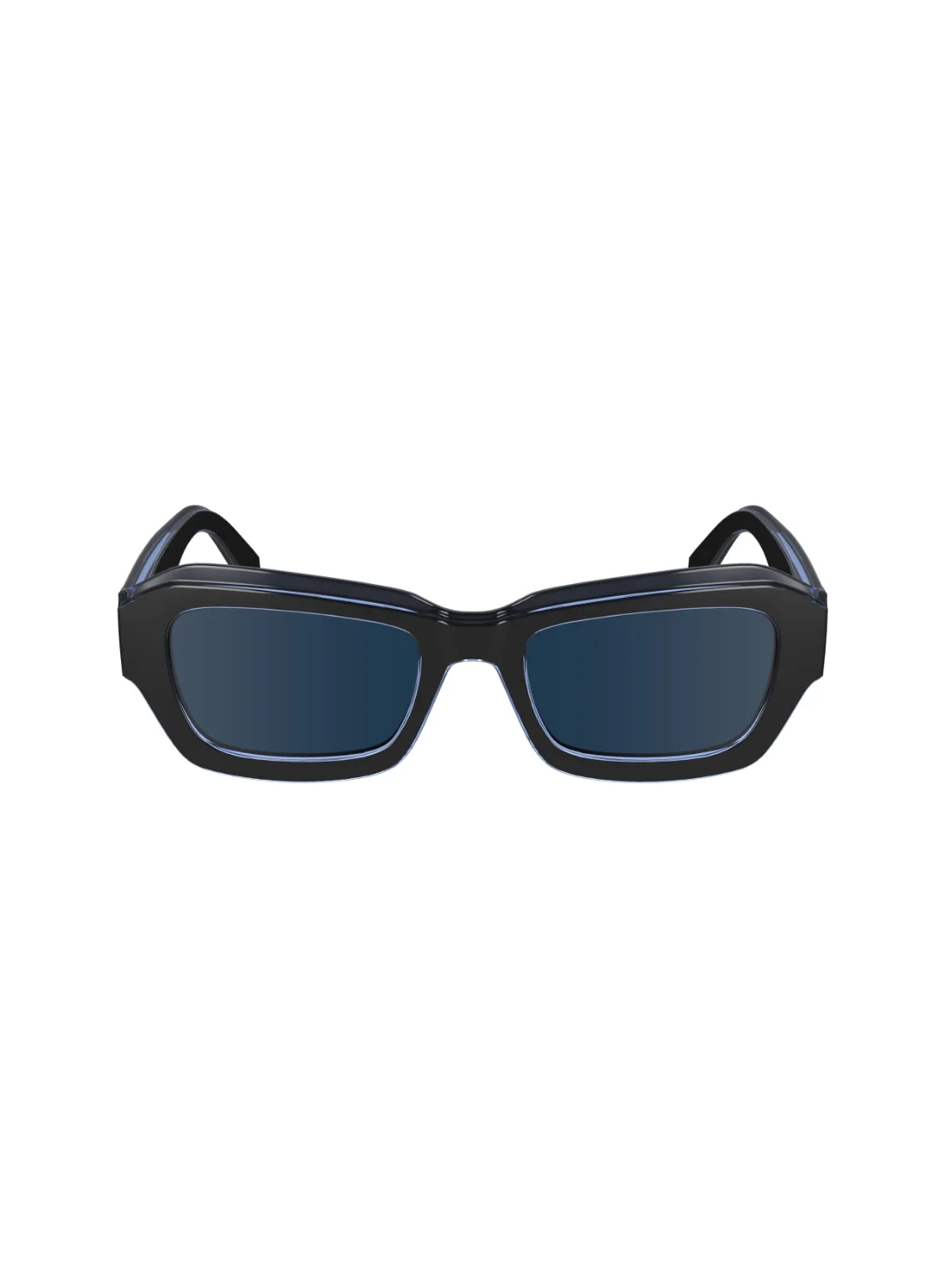 Premium Modified Rectangle Sunglasses Full Rim Bio-Injected Frame (Black, 52mm) sammt