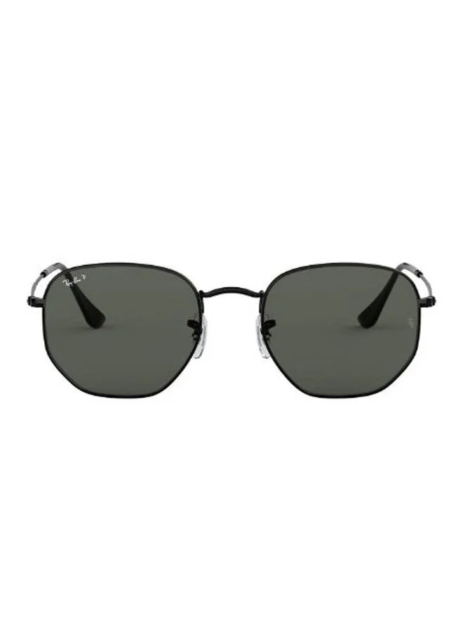 Premium Hexagon Polarized Sunglasses Lightweight UV Protection Eyewear for Men and Women (Black, 51 mm) dyipy