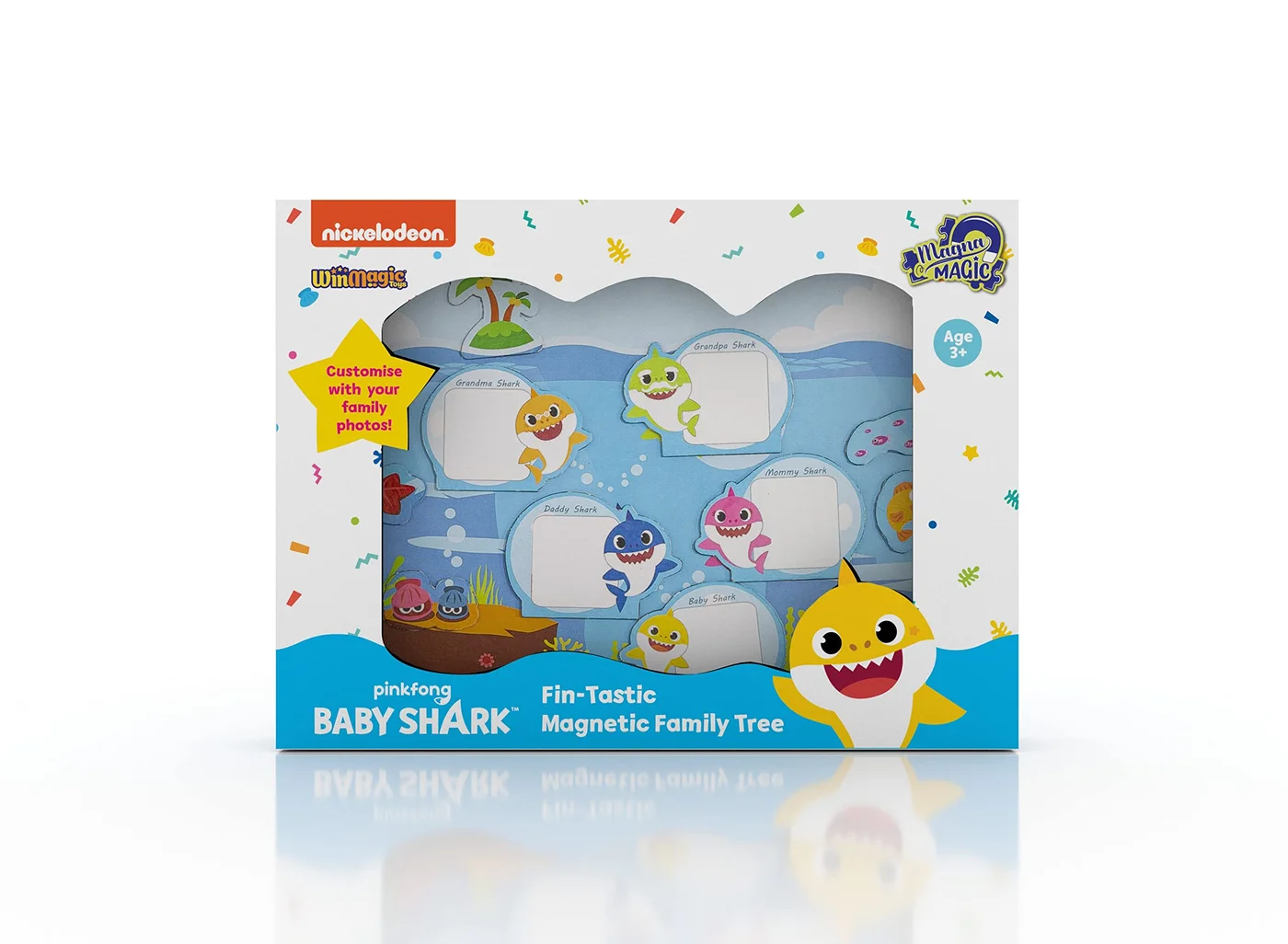 Magna Magic Magnetic Family Tree Educational Activity Set (White, 30 cm) 7b895