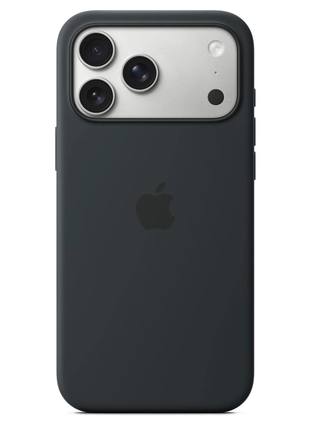 Premium Smart Silicone Protective Case for 17 Pro Max with Magnetic Charging Support (Black) c9ztt