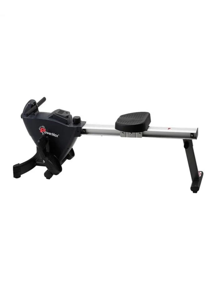 Premium Magnetic Rowing Machine Full Body Workout Fitness Rower with 8 Resistance Levels and LCD Display (Black) j8otj