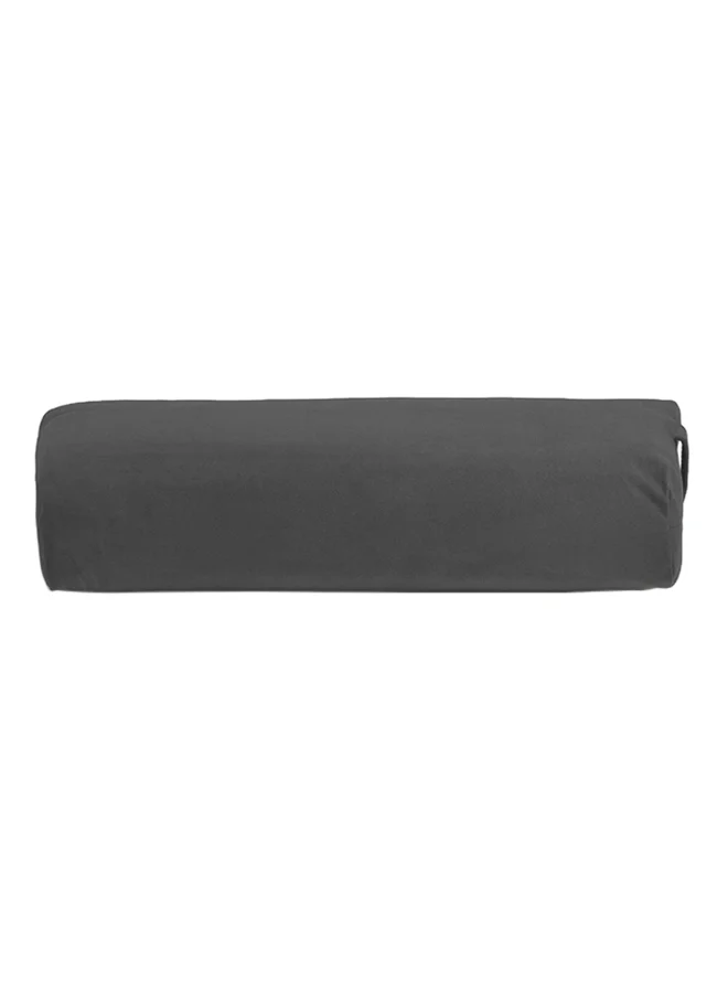 Premium Rectangular Yoga Bolster (Black, 68 cm x 30 cm x 13 cm) r0q3o