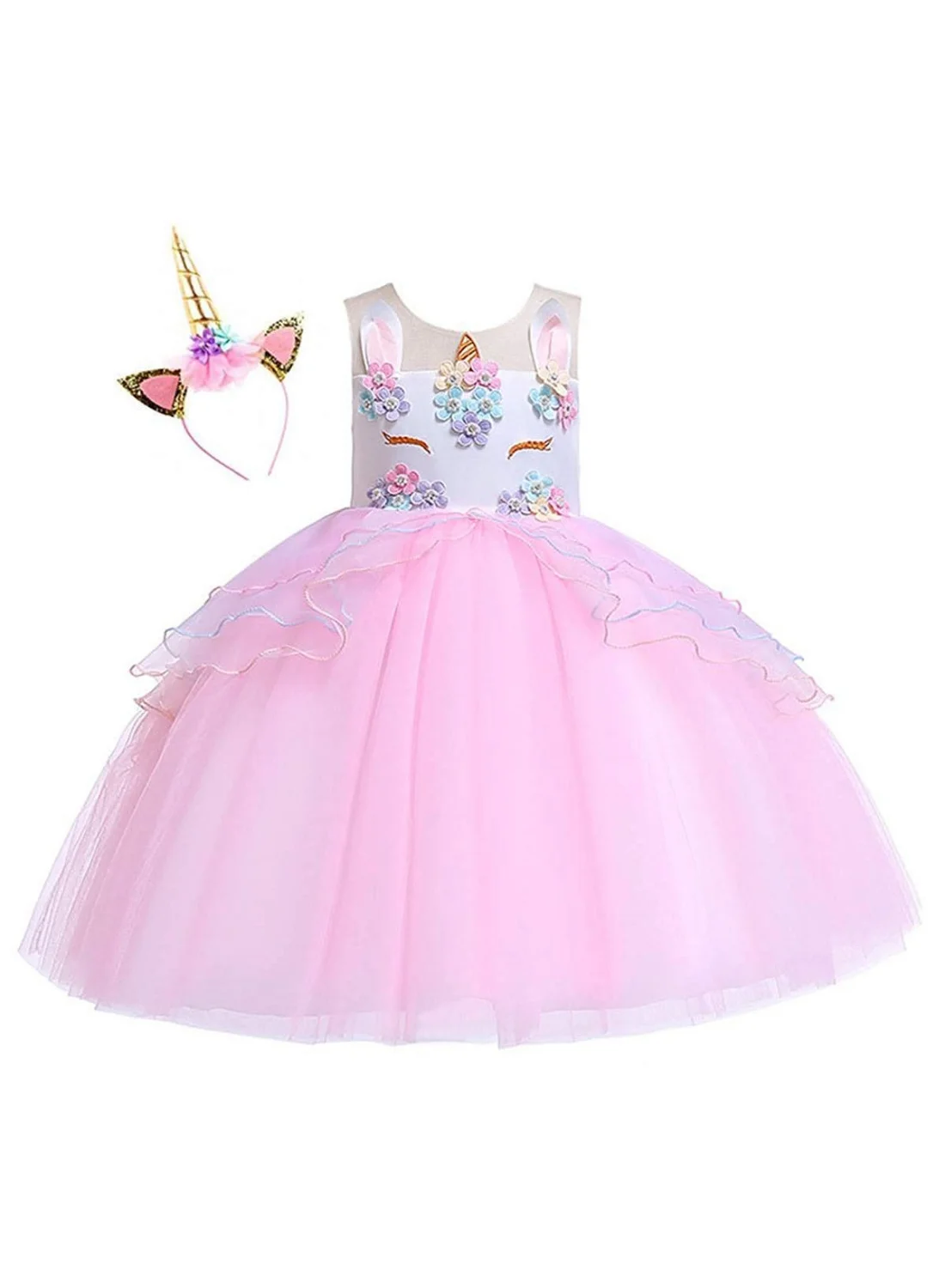 Fancydresswale Unicorn Fancy Dress Costume Premium Cotton Blend (Kids, 3-4 Years) 2mpih
