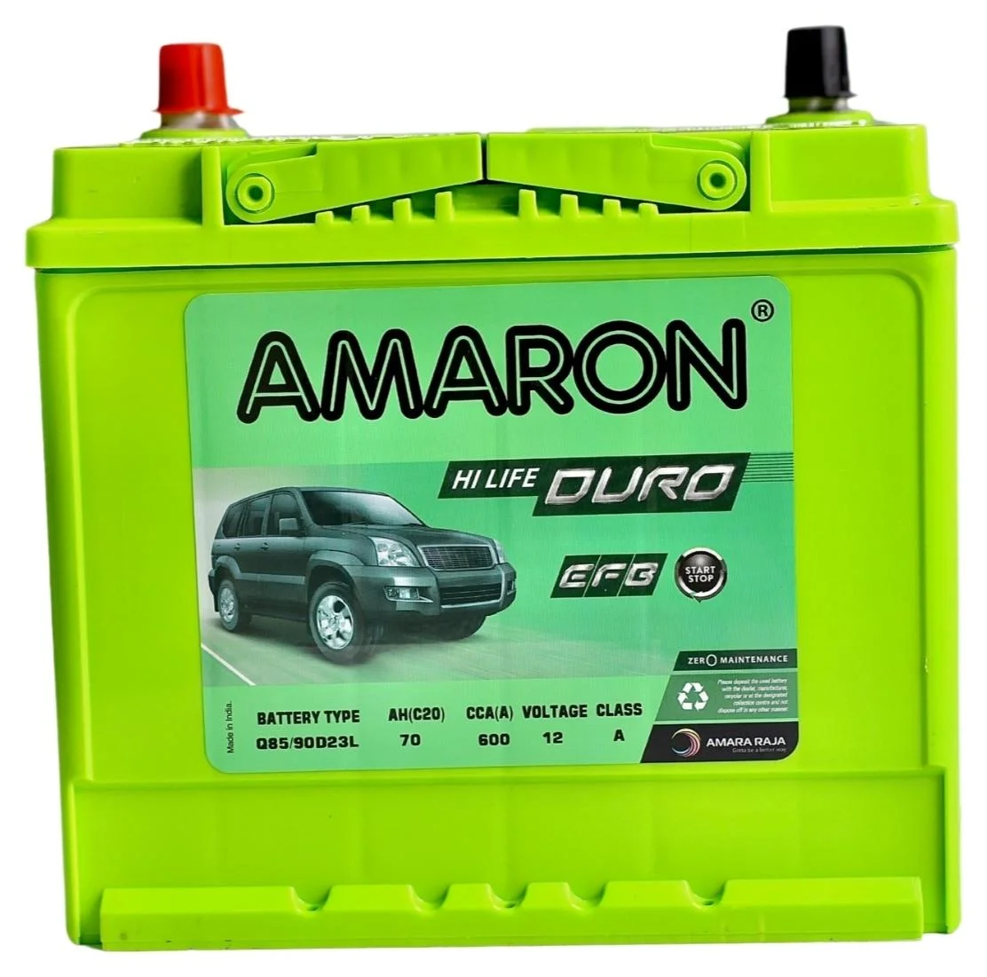 Amaron Car Battery 70AH 600CCA D23 B13 High-Performance Automotive Power Source z96gu