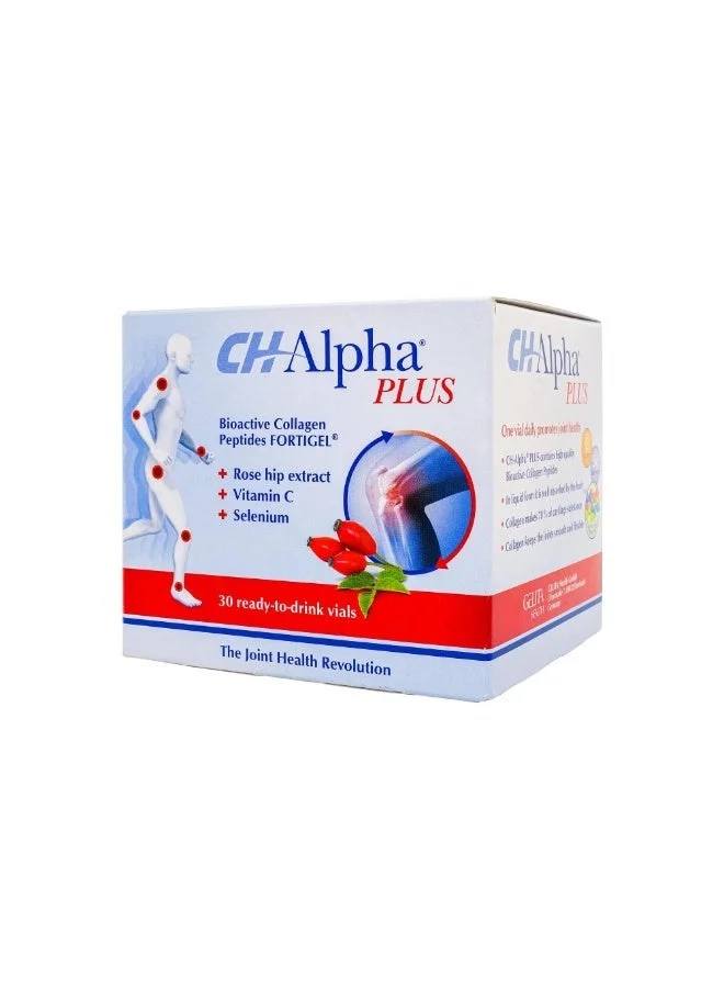 Ch-Alpha Plus Bioactive Collagen Supplement (30 Vials, 750 mL) Premium Liquid Formula for Joint Support my52h
