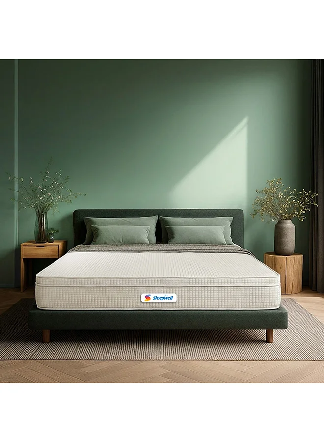 Sleepwell Pro Grid Mattress Medium Firm Premium Knitted Fabric with Supreme Support Foam (200x90x25 cm) njlp1
