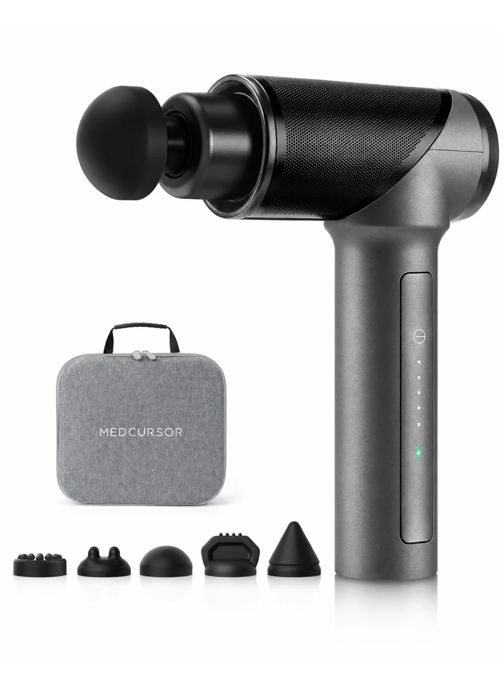 Medcursor Deep Tissue Percussion Muscle Massager Handheld Electric Body Device for Recovery and Relaxation (Portable, Quiet Brushless Motor) ddzd1