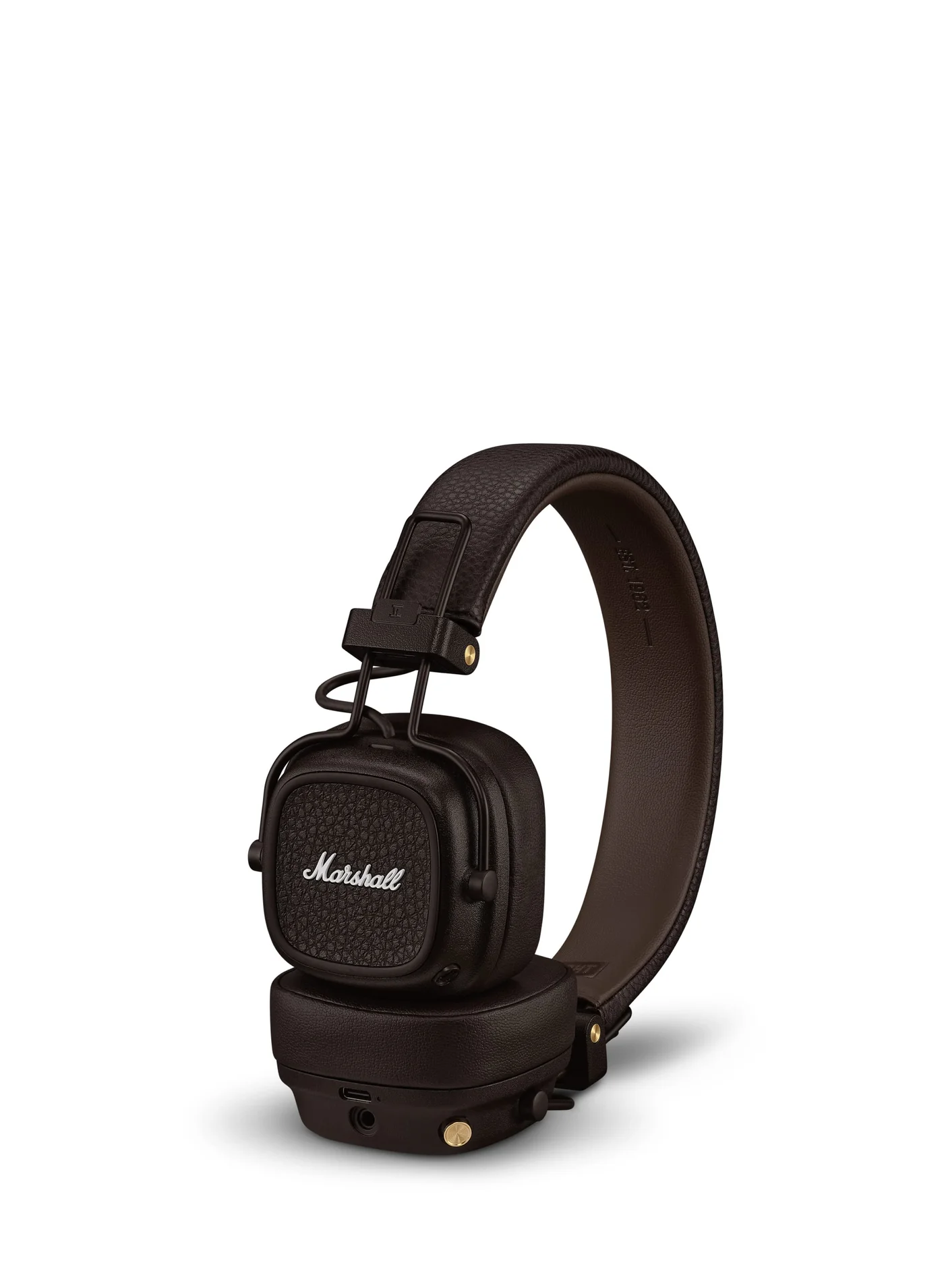Premium Foldable Wireless Over-Ear Headphones Bluetooth Connectivity with Long-Lasting Battery (Brown) jkl9b