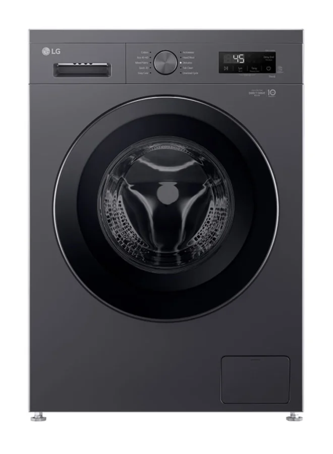 Premium Front Load Washing Machine with Steam Technology and Advanced Motion Control (Black, 8 kg) vv6mk