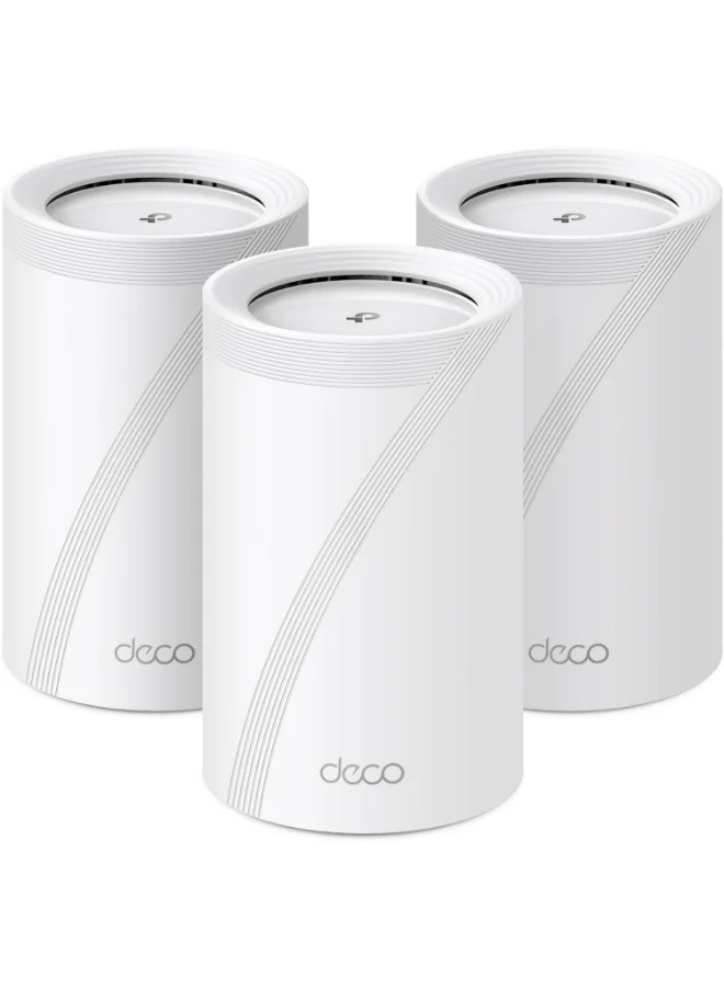 Premium Whole Home Mesh Wi-Fi 7 System, Tri-Band Wireless Router, High-Speed Connectivity up to 9.3 Gbps, Wide Coverage up to 600 m2 (White, 3-Pack) 32mzs