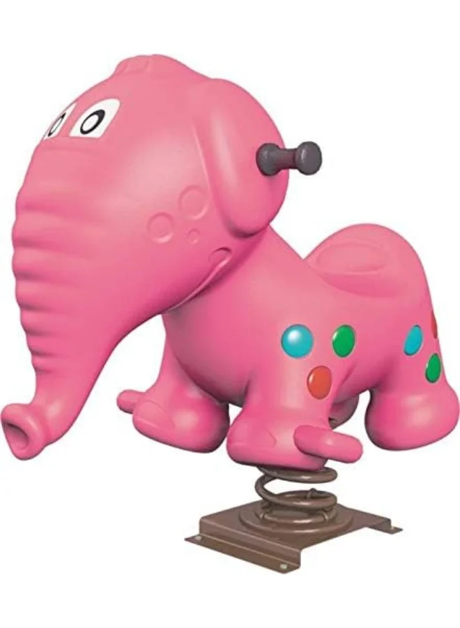 Rainbow Toys Rocking Elephant Seesaw Spring Rider for Kids (Pink, 80 cm) ag16n