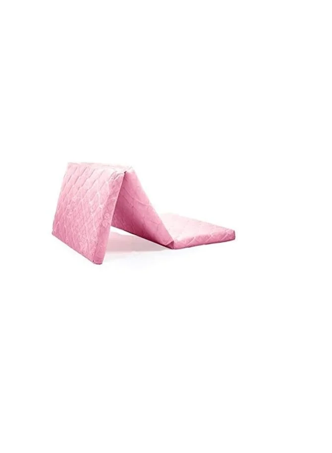 Premium Portable Folding Mattress for Comfortable Sleep Support (Pink, 190 cm x 90 cm) i19gu