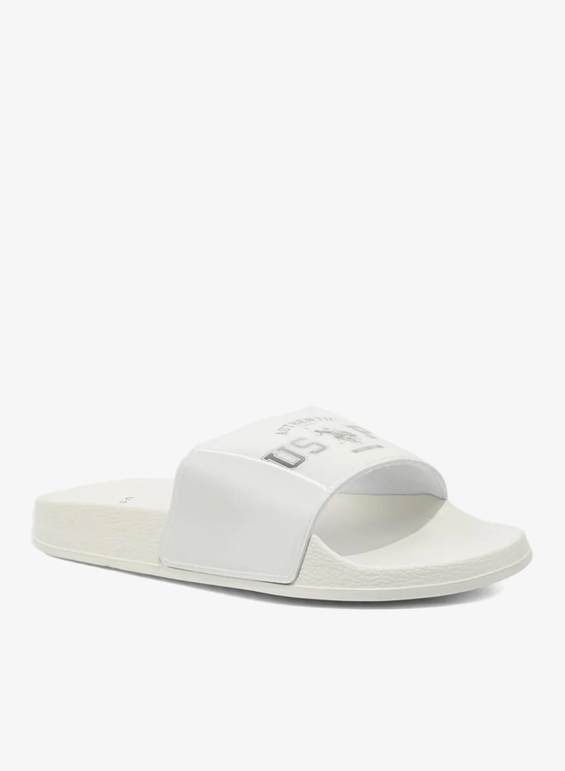 Premium Women's Casual Slides Lightweight Comfortable Open-Toe Footwear (White, 38 EU) 3wz3k
