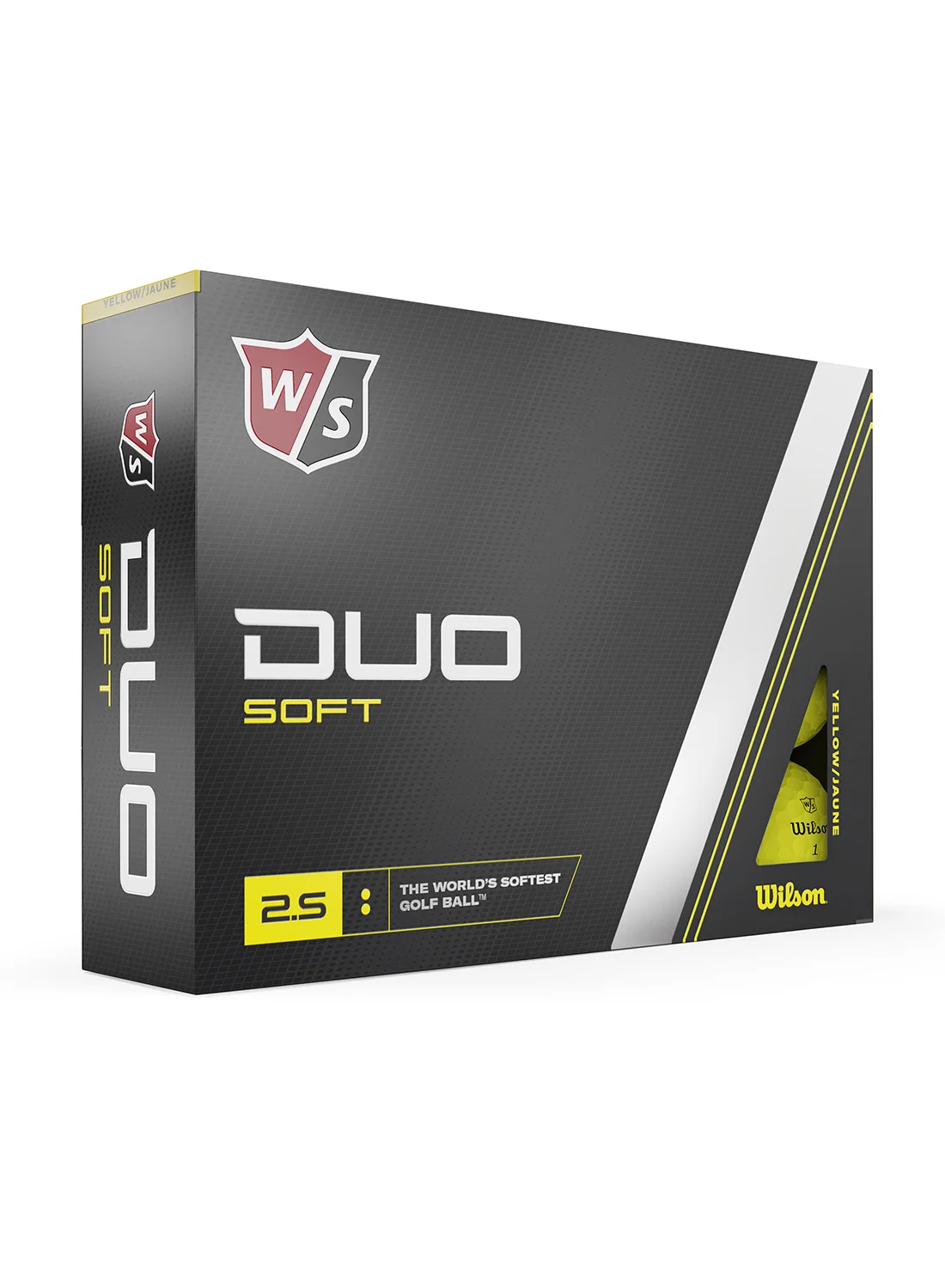 Wilson Duo Soft Golf Balls (Low Compression, High Velocity, Yellow, 12-Pack) nxlh0