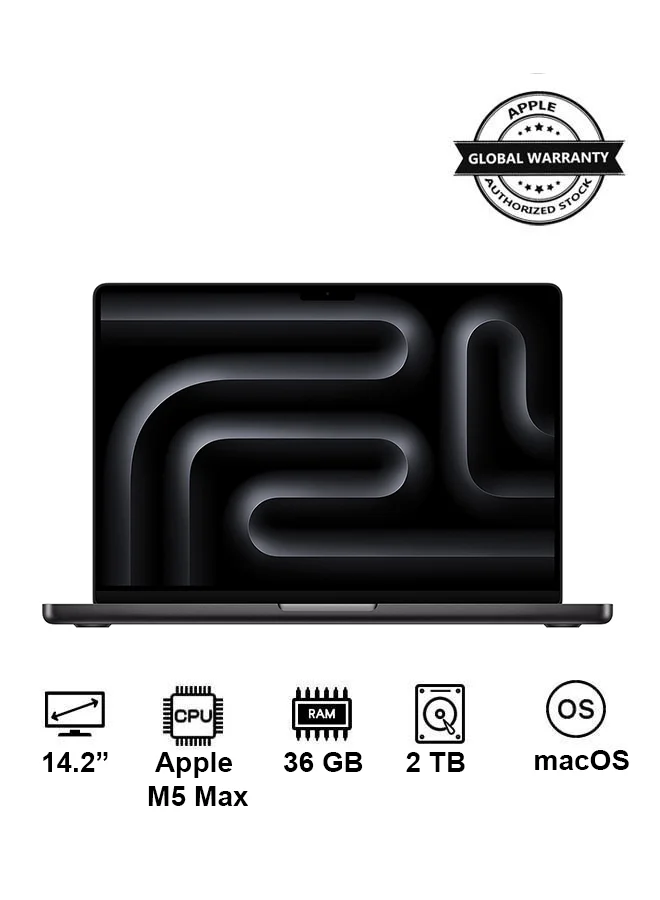 Premium Smart Laptop Pro 14.2 Inch Display 36GB RAM 2TB SSD High-Performance Computing Device (Space Black) jy1gk