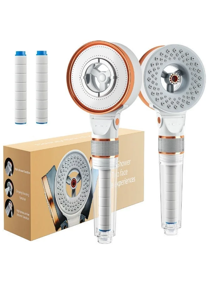 Arabest High Pressure Shower Filter Head with 3 Spray Modes (Metallic, ABS Plastic) e21lo
