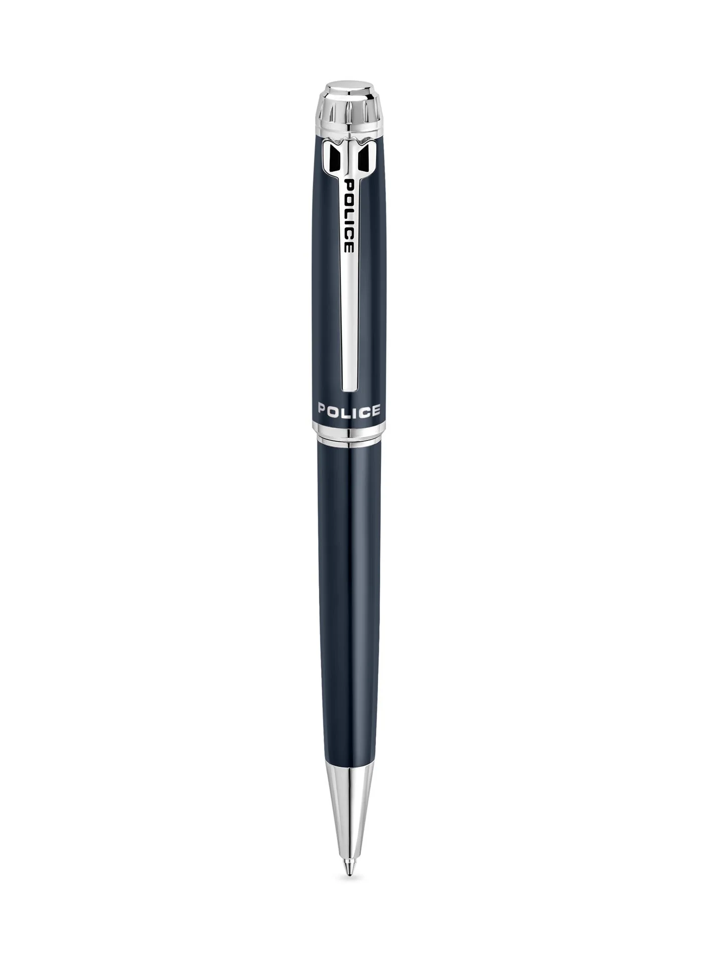 Premium Writing Pen with Silver Trims (Blue, 137mm) 0463h