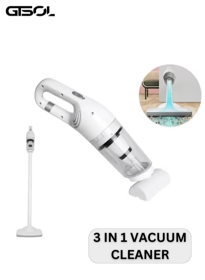 GTSOL 3-in-1 Cordless Vacuum Cleaner, 12000PA High Suction, 120W Rechargeable Handheld Stick Vacuum for Carpet, Hard Floors, and Pet Hair Removal kgpvw