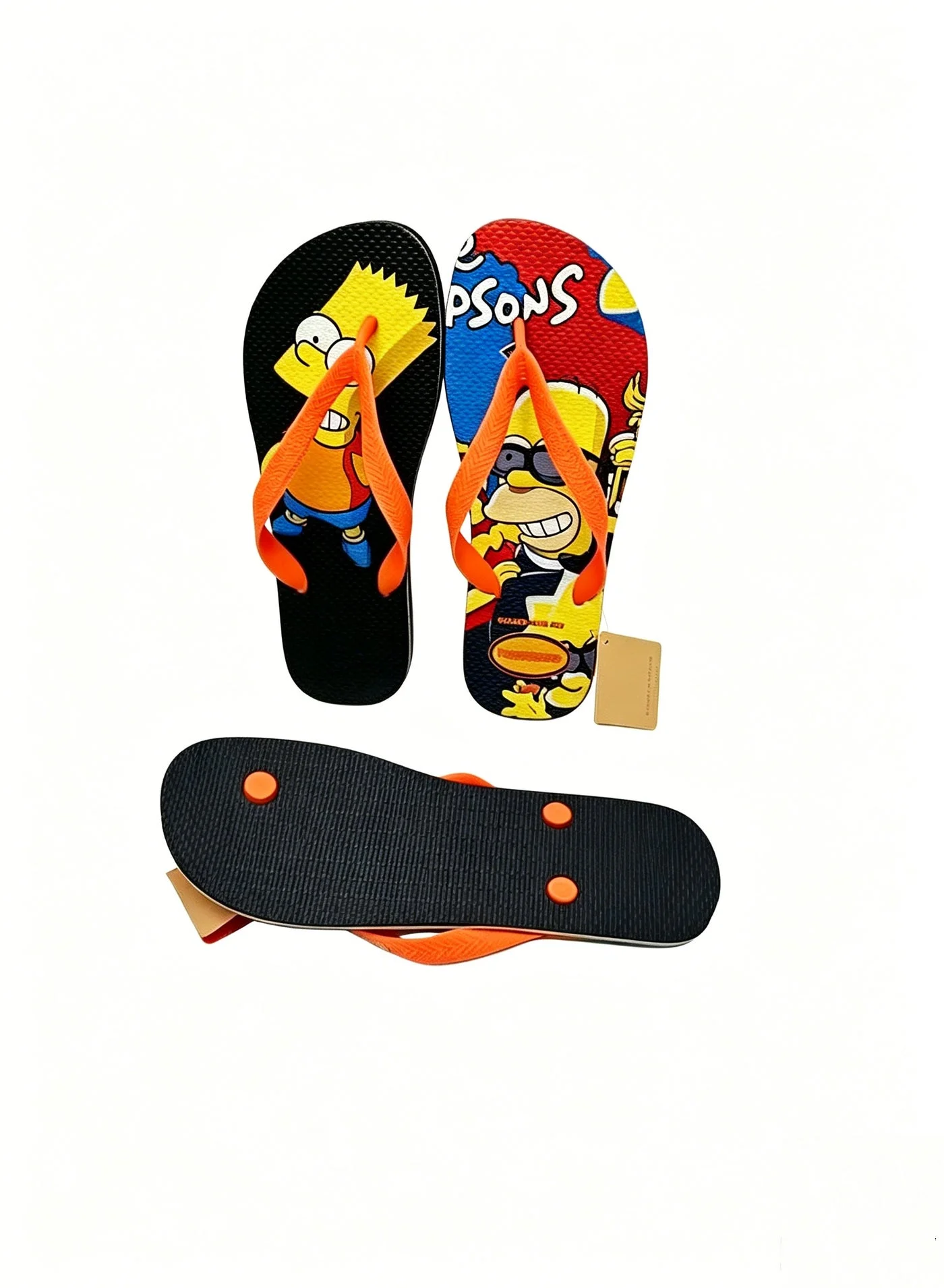 Cartoon Character Printed Flip Flops Lightweight Summer Sandals for Kids and Adults (Multi-Color, 25 cm) dq6pv
