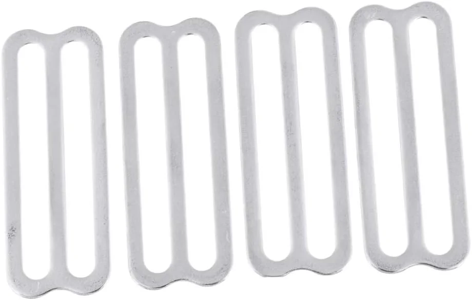 Klarako Stainless Steel Weight Belt Keeper Retainer for Scuba Diving and Snorkeling (4 Pieces, 5 cm) w3bl4
