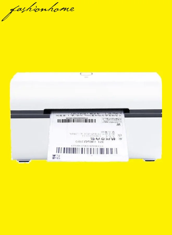 Fashionhome Thermal Barcode Label Printer High-Speed Desktop Shipping Label Maker (White, 1 Unit) kcfn3