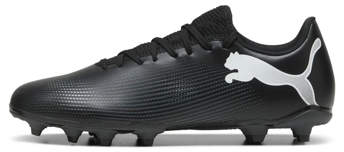 Sport Professional Football Boots Firm Ground Artificial Grass Cleats (Black, Adult) 7yafp