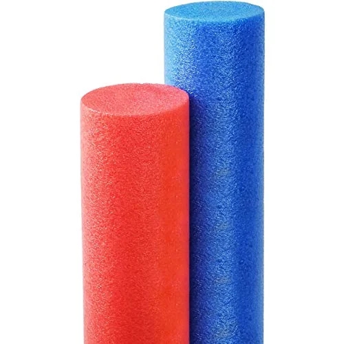 Premium Floating Pool Noodles Extra Thick Foam Swim Aids for Water Recreation (Assorted Colors, 132 cm, 2-Pack) hx7ur