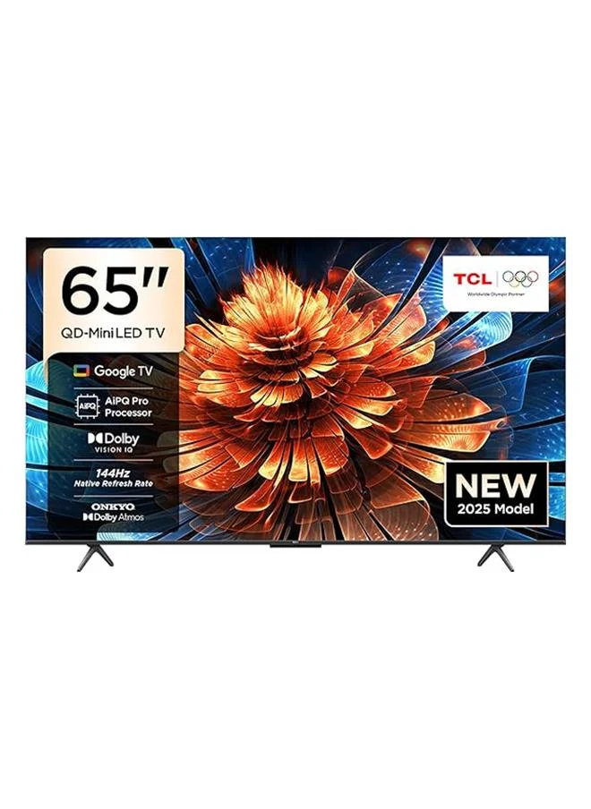 Premium 65-Inch 4K QD-Mini LED Smart TV with 144Hz Refresh Rate and Dolby Atmos (Black, 165 cm) q6ou7