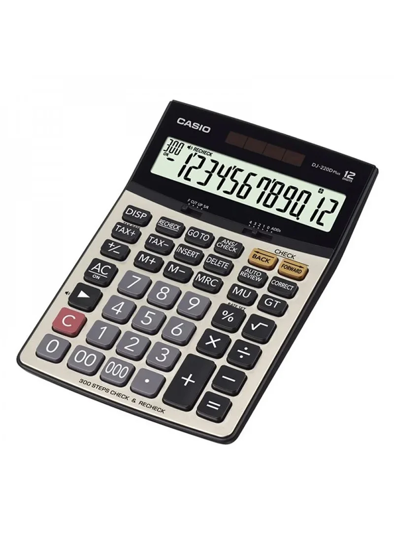 Premium 12-Digit Desktop Calculator Large Display Professional Office Accounting Tool (Silver) 0365s
